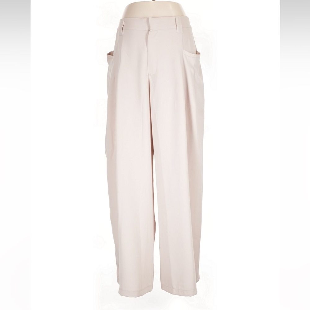 Ruti Elegant Cream Women's Wide-Leg Pants like new 10
